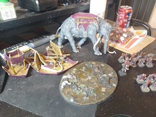 Lord Of The Rings Miniatures War Mumak Of Harad, Haradrim, Mahud And Raza