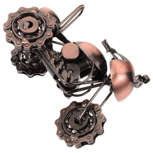 Iron motorbike statue retro - iron,