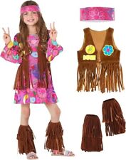 Girls 1970s Pink Hippie