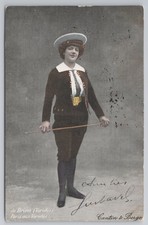 RPPC Actress de Brines in Jockey Costume Theatre Varietes Paris Unposted
