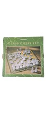 Maxim Glass Chess Set Clear &