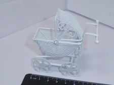 1:12 Scale Metal Toy Pram Dolls House Miniature