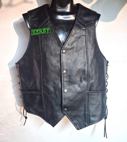 Motorcycle leather waistcoat - motorcycle,