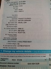 Ford Tourneo Campervan Spares Or Repair Project