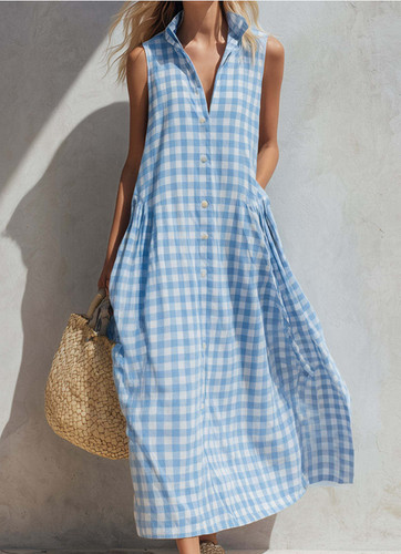 Women gingham sleeveless - women,