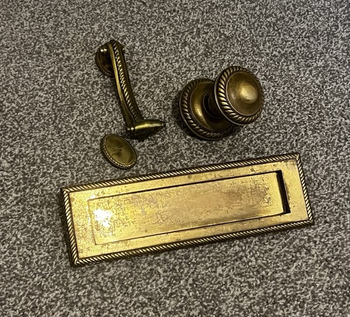 Vintage brass knobs - vintage,