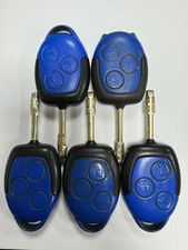 5 X GENUINE FORD TRANSIT 3 BUTTON REMOTE KEY FOB MK7 TIPPER VAN BLUE, TESTED