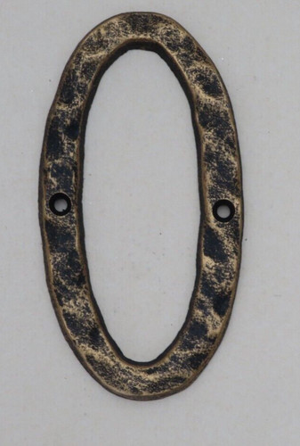 Cast iron house number - iron,