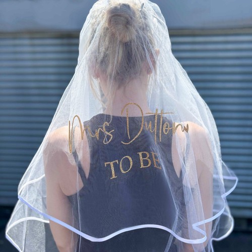 Personalised white bride be - white,