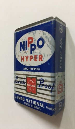 India vintage tin matchbox - vintage,