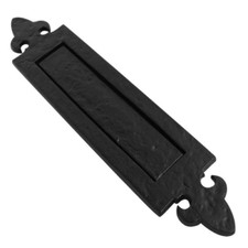 Black Antique Letter Box Plate