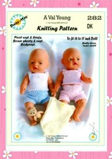 DOLLS KNITTING PATTERN 282 for