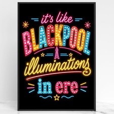 Blackpool Illuminations Wall
