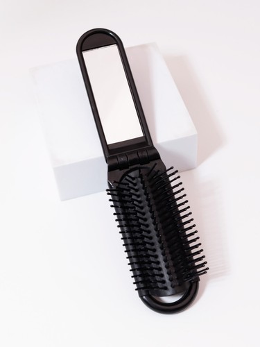 Folding hair brush - hair,