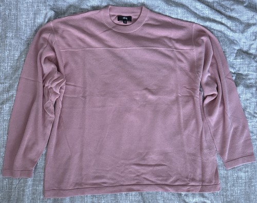 Stussy pink knit football - pink,