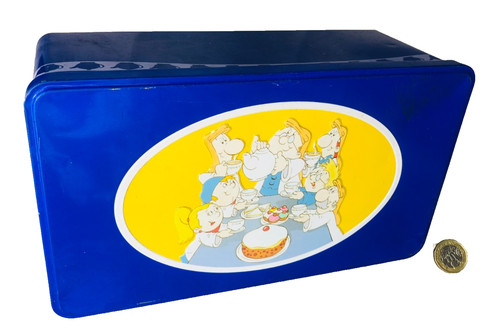 Advertising tin metal tetley - metal,