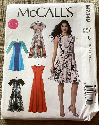 Mccalls m7349 uncut dress - mccalls,