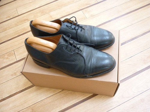 Sanders black leather oxford - sanders,