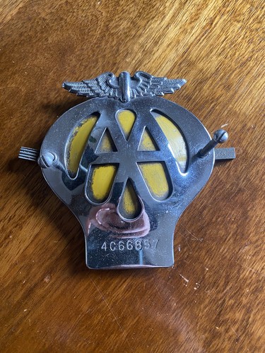Vintage chrome enamel - vintage, aa