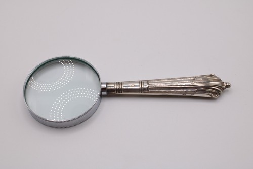 Silver handled magnifying