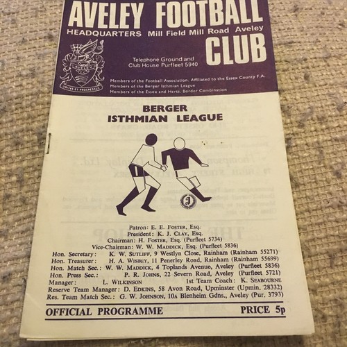 Aveley hungerford town - aveley,