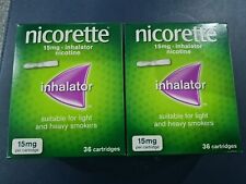  Nicorette 3658036 Inhalator 15mg 2 x  36 Cartridges