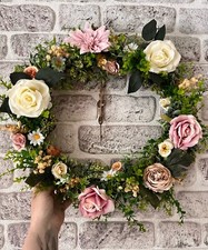 Handmade, Pastel, spring time, wreaths for new home, front door 