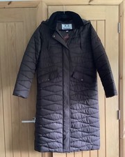 Ladies Barbour Oakfield Quilted Coat Size 10 Brown