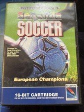 Sensible Soccer European Champions Sega Mega Drive Boxed with manual 
