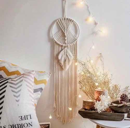 Macrame dreamcatcher wall - macrame,
