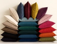 Luxury Velvet Cushion Covers Pack of 2 Pillowcases – Handmade in UK – Soft Decor