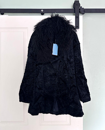 Karen millen black faux fur - karen,