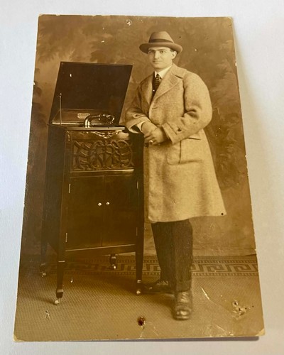 Vintage rare photo postcard - &,