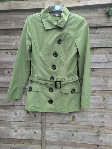 Ladies green mac cotton and - cotton,