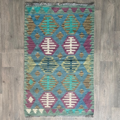 Blue afghan kilim - afghan, 153x94cm