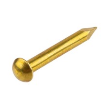 Solid brass escutcheon pins - brass,