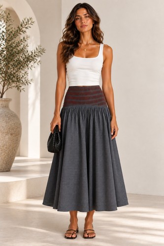 Damson madder layla godet - damson,