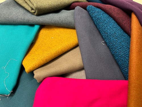 Wool fabric remnants 500 grams - remnants,