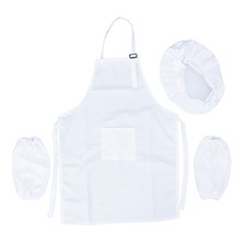 3 Pcs Chef Costume Girls