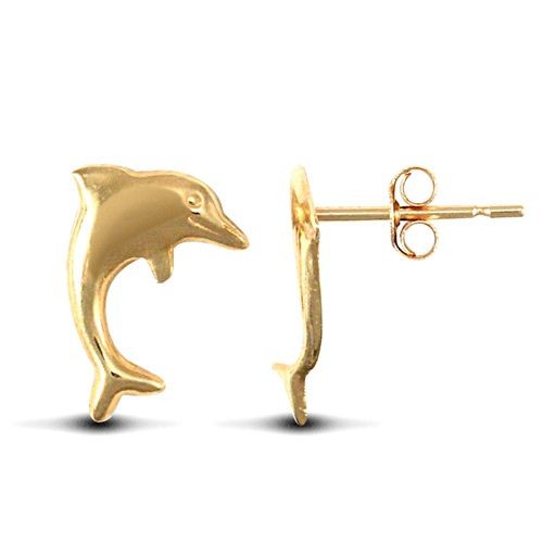 Stud earrings 9ct - stud, yellow