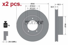 Pcs front brake disc - x2,