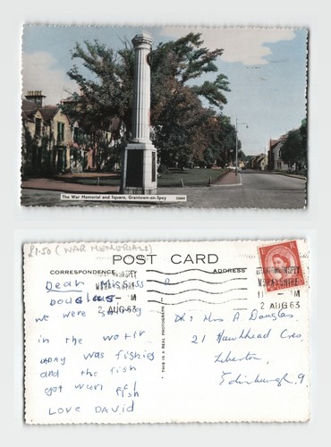 Postcard the war memorial - the,