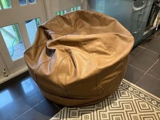 Large Leather Bean Bag