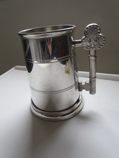 PEWTER BEER MUG/TANKARD FOR