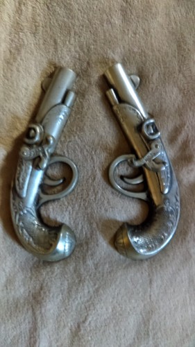 Pair vintage cast metal - of,