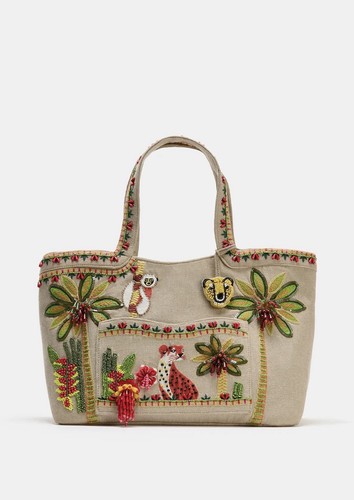 Zara maxi jungle animal beaded - jungle,