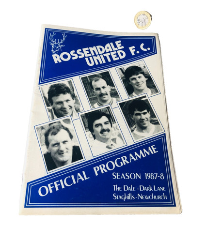 Football programme rossendale - football,