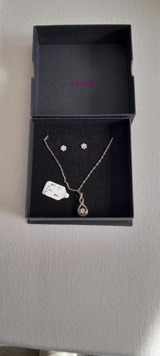 Sterling silver necklace - silver,