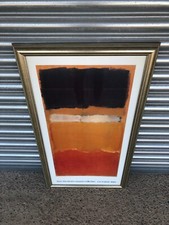 SUPERB 1986 FRAMED TEL AVIV MUSEUM LITHOGRAPH PRINT UNTITLED (#. 24) MARK ROTHKO