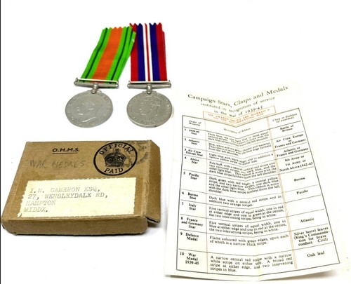 Ww2 medals original box - ww2, in